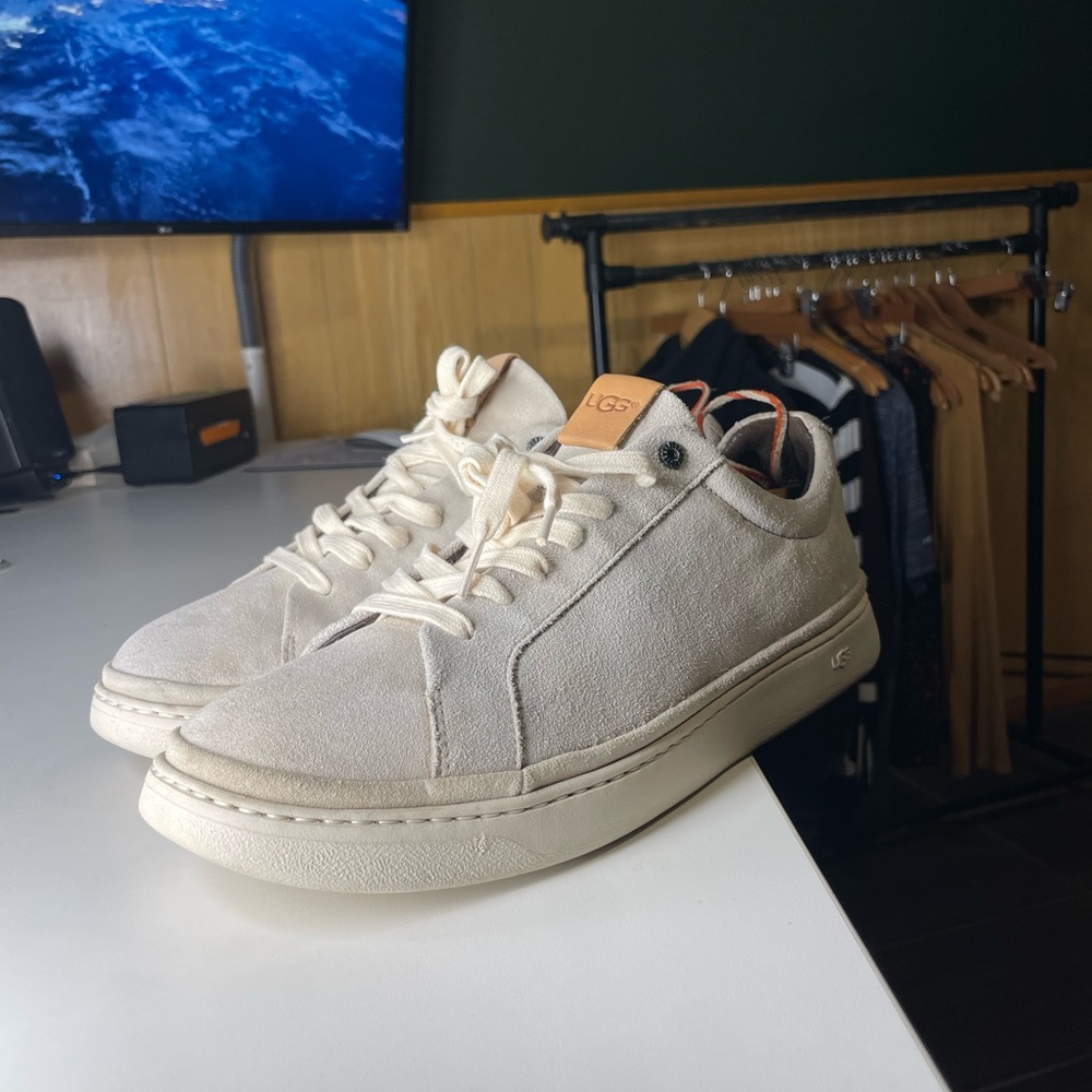 UGG Cali leather beige low trainer sneakers 12